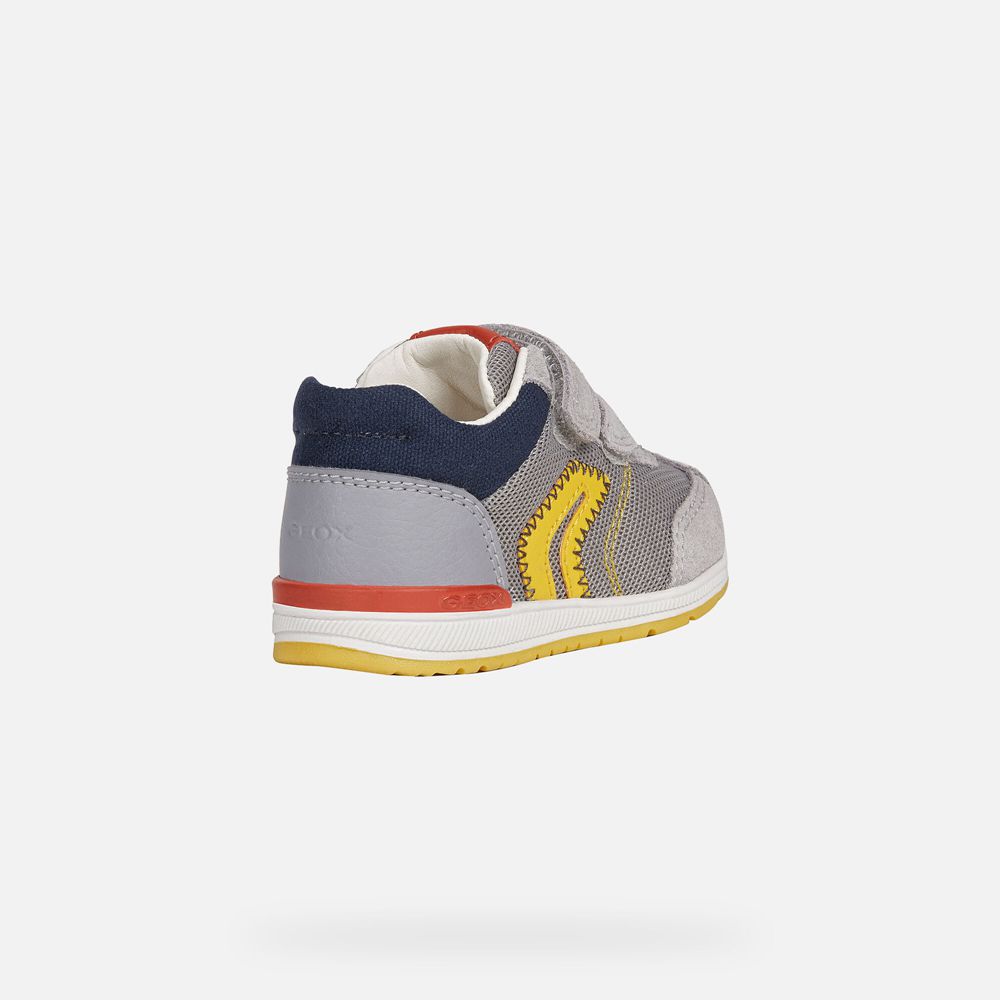 Geox Sneakers Grey Rishon Boy - Geox Baby Shoes - BPWJLN906